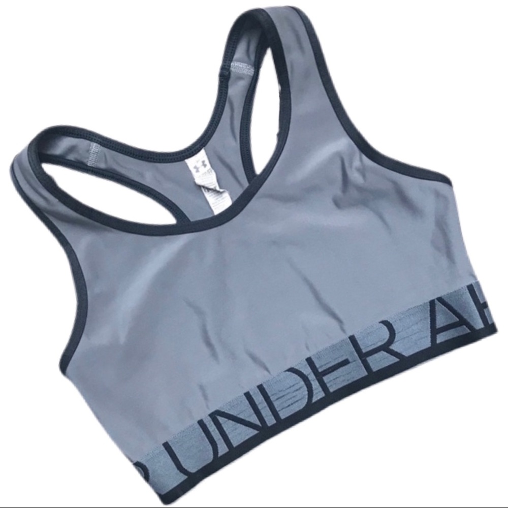 Under Armour | Grey & Black Compression Sports Bra